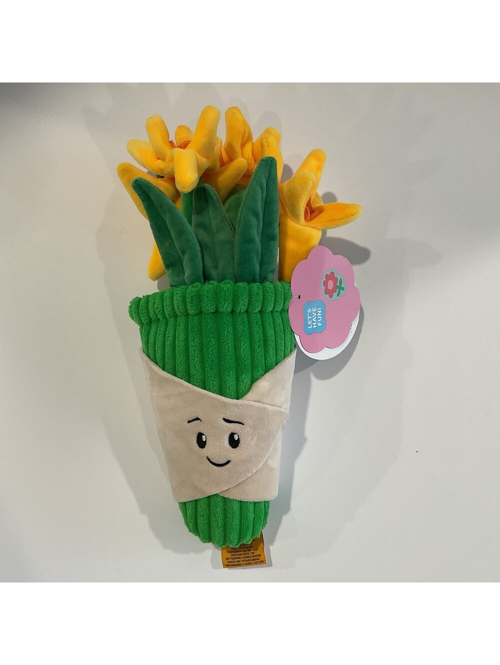 Gigglescape 12” Daffodil Spring Bouquet Plush New Flowers Giggle Scape New
